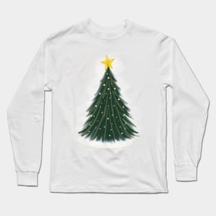 Holly Jolly Christmas Tree Long Sleeve T-Shirt